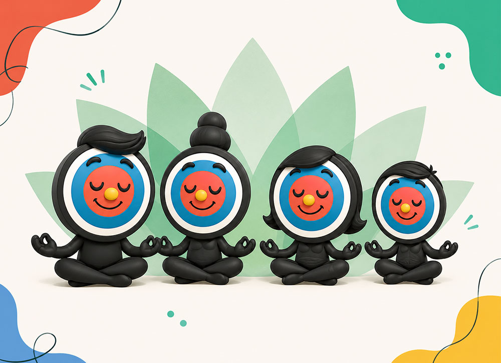 Familia Dianito meditando