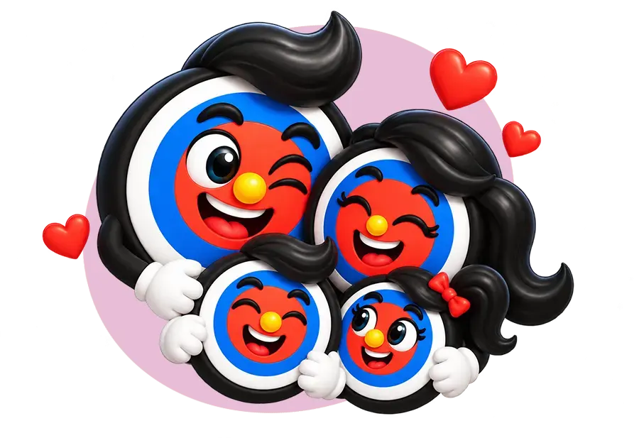 Familia de Dianitos unida